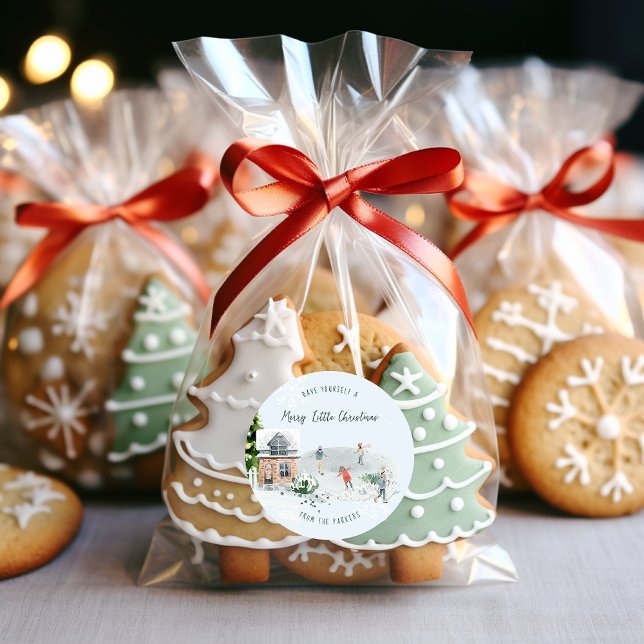 Adesivo Charme Rústico de Inverno | Férias de Natal em Fam (Criador carregado)