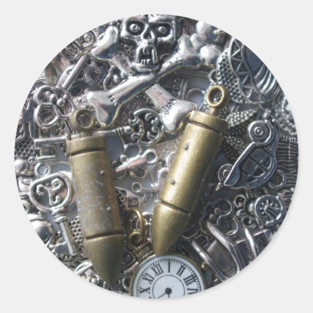Adesivo Charms Steampunk (Frente)