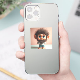 Adesivo CharmTrolls: Companheiros de telefone do Na moda (