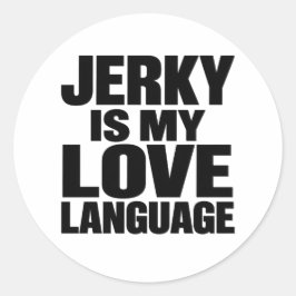 Adesivo Charque É Minha Linguagem do Amor Camisa Divertida