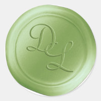 Chartreuse 2 - Letra Monograma - Colchetes de Seal