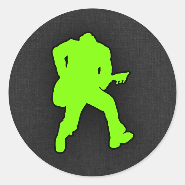 Adesivo Chartreuse, Neon Green Rocker (Frente)