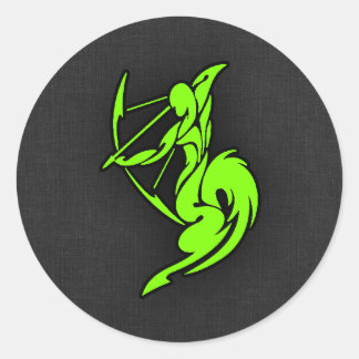Adesivo Chartreuse, Sagitário Neon Verde