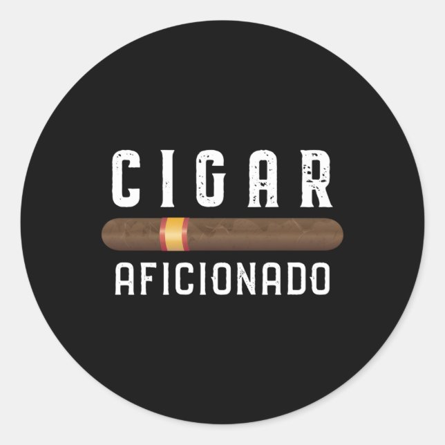 Adesivo Charuto Aficionado Cigarro Rolagem (Frente)
