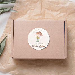 Adesivo Chás Boho April Trazem Chá de fraldas Flor