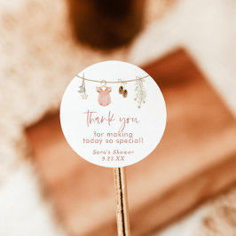 Adesivo Chás de fraldas, Chá de fraldas Rosa