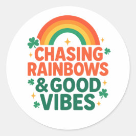 Adesivo Chasing Rainbows & Good Vibes