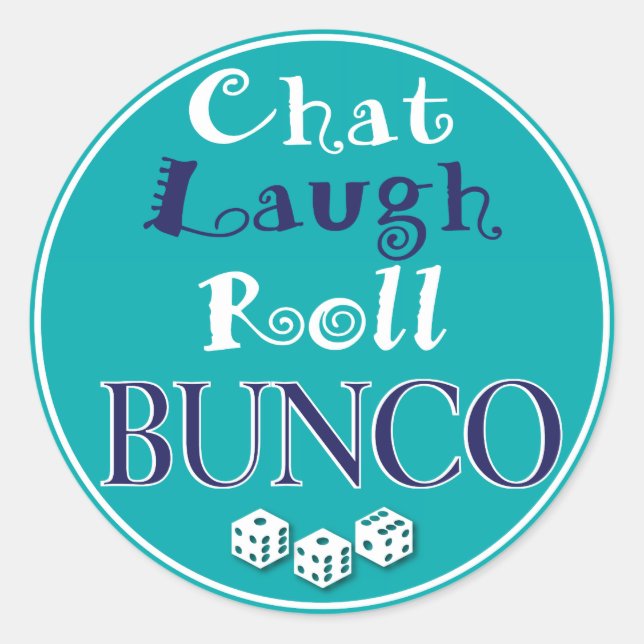 Adesivo chat,risada,roll - bunco (Frente)