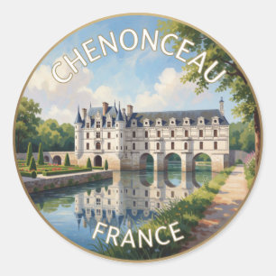 Adesivo Château De Chenonceau França Castelo Rio viagem