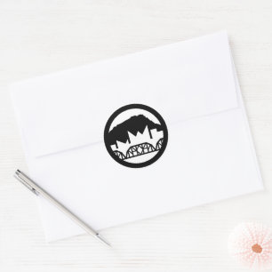 Adesivo Chattanooga - Foca de Envelope Preto e Branco