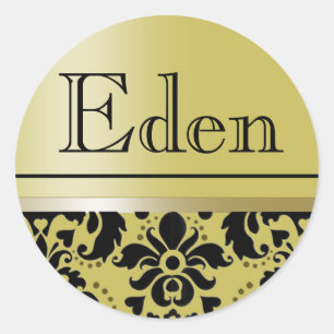 Adesivo Chaucer Sticker "Eden" (ouro/preto)