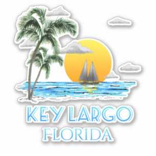 Adesivo Chave de Navegação Key Largo Florida Keys