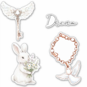 Adesivo Chave de Penas do Anjo Branco