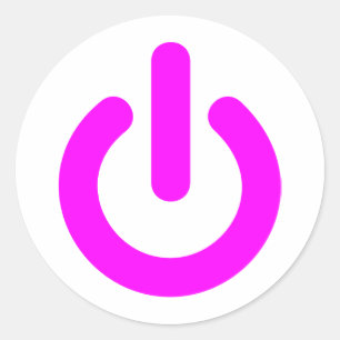 Adesivo Chave liga/desliga rosa