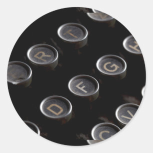 Adesivo Chaves antigas da máquina de escrever