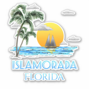 Adesivo Chaves de Islamorada Florida da navigação