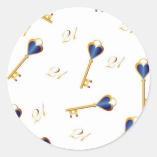 Adesivo Chaves do aniversário de 21 anos