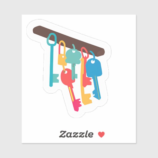 Adesivo Chaves em cores variadas (Folha)