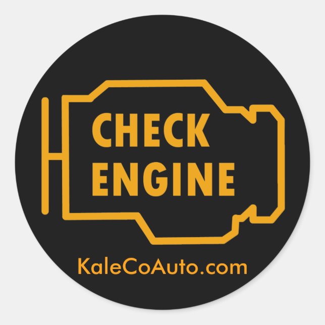 Adesivo Check Engine Sticker (Frente)