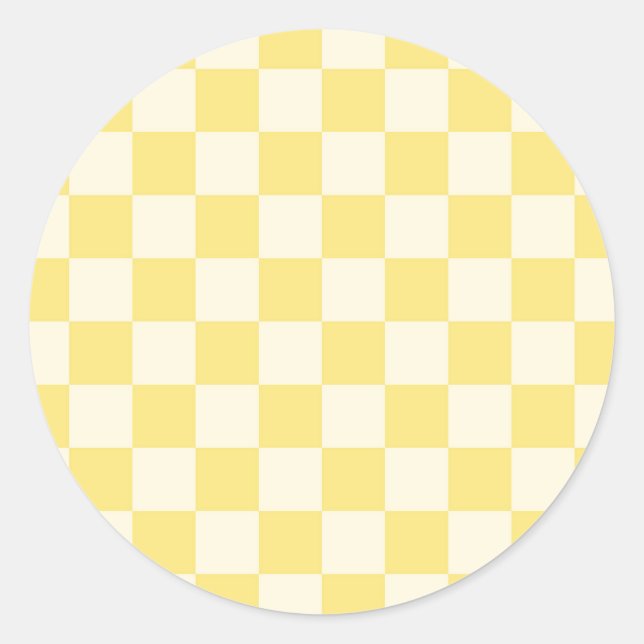 Adesivo Checkerboard amarelo (Frente)