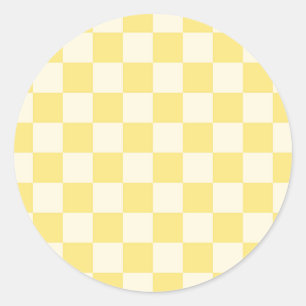 Adesivo Checkerboard amarelo