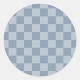 Adesivo Checkerboard azul empoeirado
