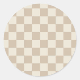 Adesivo Checkerboard castanho e bege