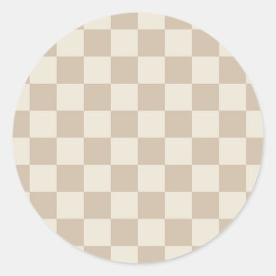 Adesivo Checkerboard castanho e bege