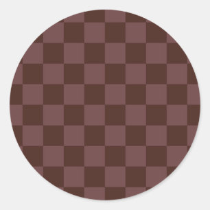 Adesivo Checkerboard castanho escuro