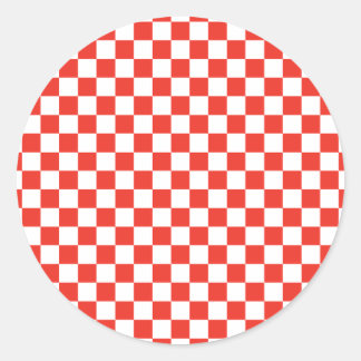 Adesivo Checkerboard vermelho