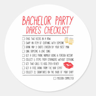 Adesivo Checklist de noivos nojentos