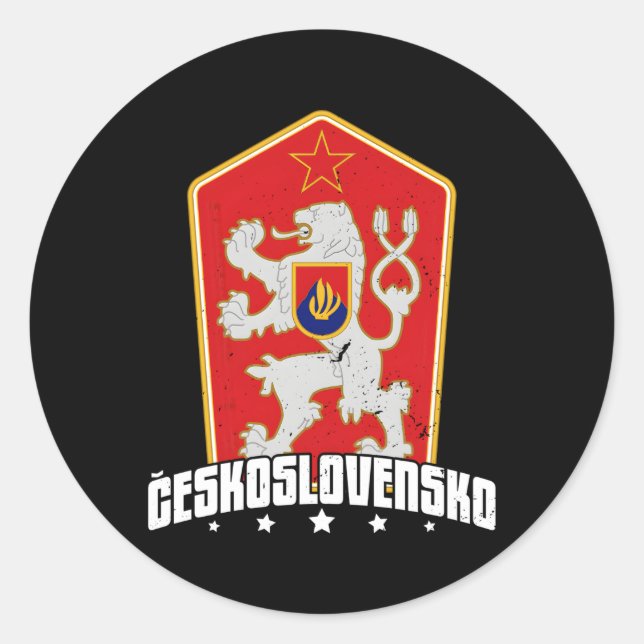 Adesivo Checoslováquia Eslováquia Centro-Europa Comunitári (Frente)