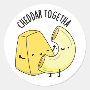 Adesivo Cheddar Juntos Engraçado Comida