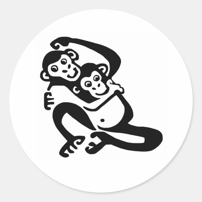 Adesivo Cheeky - BONOBO - Chimpanzé - África - Vida selvag (Frente)