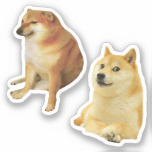 Adesivo Cheems + Dogue Memory Stickers Pack