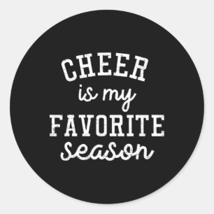 Adesivo Cheer Retro É Minha Temporada Favorita Camiseta de