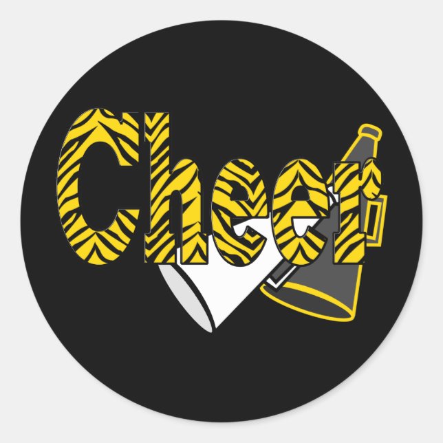 Adesivo Cheer Zebra Style (Frente)