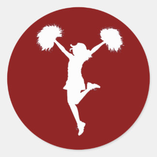 Adesivo Cheerleader Cheerhead Outline Art by Al Rio