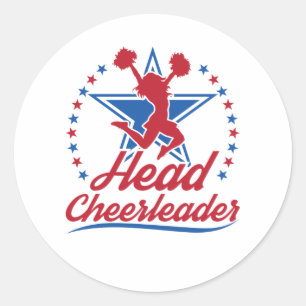 Adesivo Cheerleader Chefe Cheerhead Capitão Cheerhead