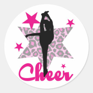 Adesivo Cheerleader cor-de-rosa