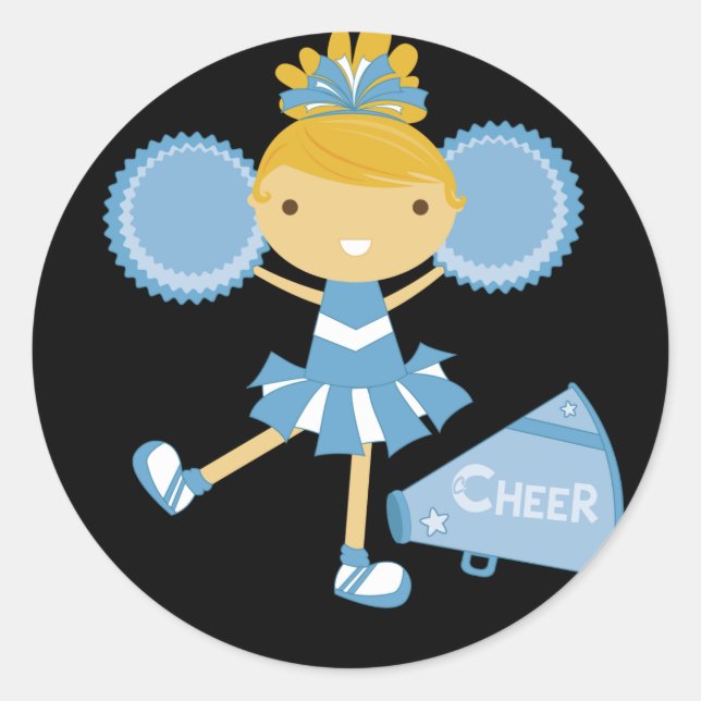 Adesivo Cheerleader em azul (Frente)