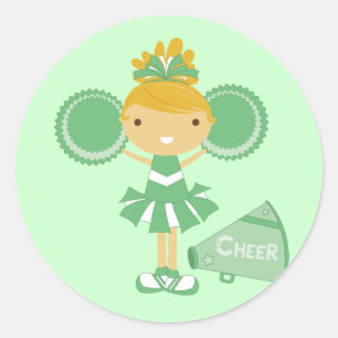 Adesivo Cheerleader no verde