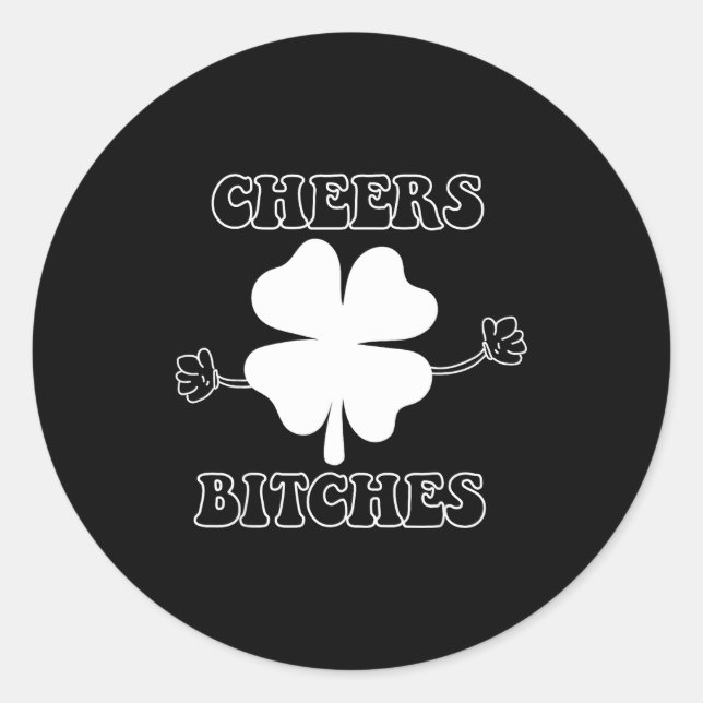 Adesivo Cheers Es Lucky Clover Saint Patrick's Day Iri-shi (Frente)