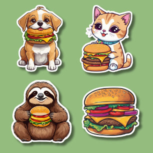 Adesivo Cheeseburger Chews à prova de água
