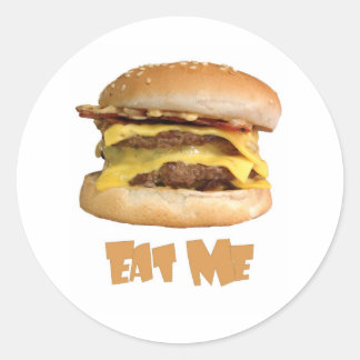 Adesivo Cheeseburger - Coma-me