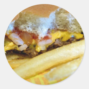 Adesivo Cheeseburger e Fries