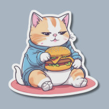 Cheeseburger mastigando gato à prova de água