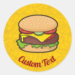 Adesivo Cheeseburger Sticker