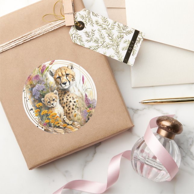 Adesivo Cheetah Baby e mamãe (Presentear)