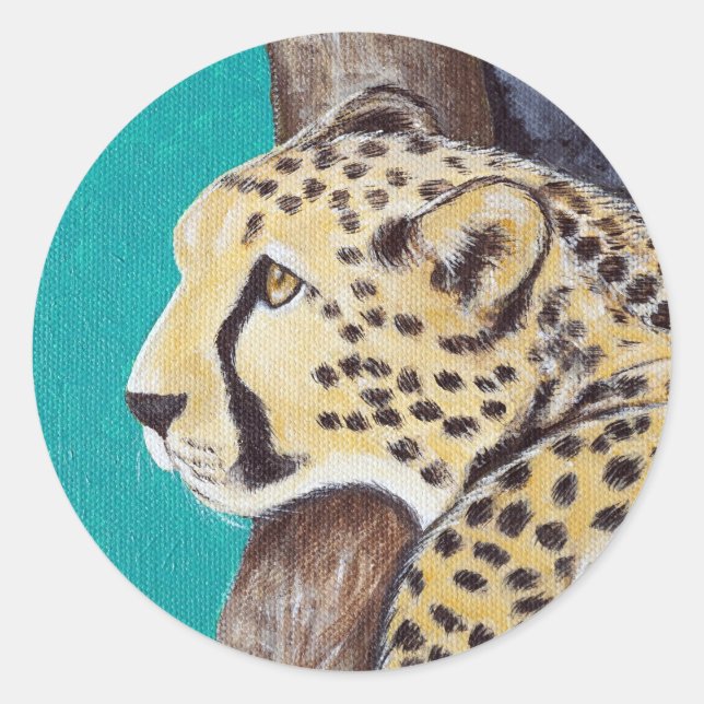 Adesivo Cheetah Painting (Frente)